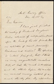 Letter to] Dear Garrison [manuscript