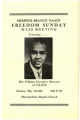 Freedom Sunday Mass Meeting program