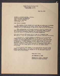 Letter to Senator J. Howard McGrath from Tomlinson D. Todd