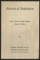 Bennett College Services of dedication program