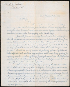 Letter from Lucy C. Osborn, East Boston, to Amos Augustus Phelps, Feb. 7. 1844