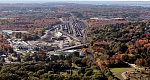 An October 2017 aerial view of Ligonia, Maine, across the Fore River from Portland