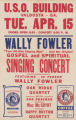 Gospel and Spiritual Singing Concert with Wally Fowler at the USO Building