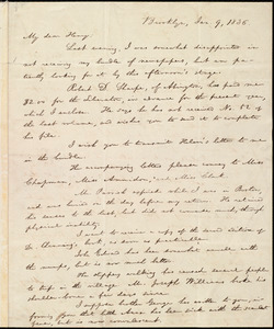 Letter from William Lloyd Garrison, Brooklyn, [Conn.], to Henry Egbert Benson, Jan. 9, 1836