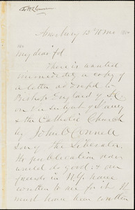 Letter from John Greenleaf Whittier, Amesbury, [Massachusetts], to William Lloyd Garrison, [1864 October] 12