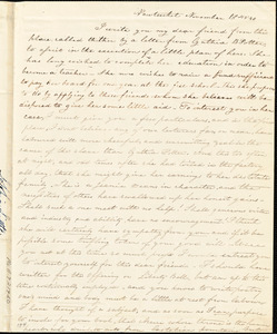 Letter from S.L. Little, Nantucket, [Massachusetts], to Maria Weston Chapman, 1840 November 18