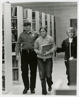 Black student solidarity protest in Wilbur Cross Library