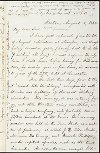 Letter from William Lloyd Garrison, Boston, [Mass.], to Wendell Phillips Garrison, August 1, 1862