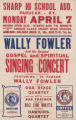 Wally Fowler and the Gospel Singing Concert at Sharp High