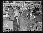 Negroes in cooperative general store. Transylvania, Louisiana