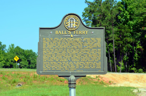 Ball's Ferry historical marker