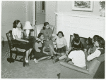 Meeting of NYA [National Youth Administration] girls with an instructor at the Good Shepherd Community Center, Chicago, Illinois