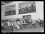 Mass meeting. San Augustine, Texas. Notice that balcony is reserved for Negroes