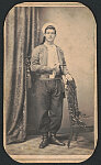 [Drum Major John H. Naylor of Co. G, 6th Infantry (Regular Army) and Co. A, 5th New York Infantry Regiment in Zouave uniform]