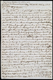 Letter to] My dear Miss Weston [manuscript