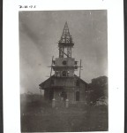 Der Turm der Ebenezerkirche im Bau Ebenezer Church: building the tower