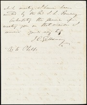 Letter to] My dear Sir [manuscript