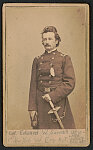 [Brigadier General Edward Wellman Serrell of Field and Staff, 1st New York Engineers Regiment in uniform with sword]