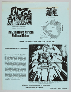 Thumbnail for Flyer summarizing Henry Kissenger's policy toward Zimbabwe