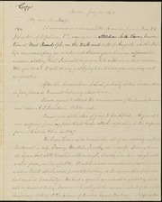 Copy of letter to] My dear Mr. May [manuscript