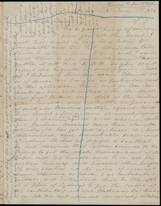 Thumbnail for Letter from Caroline Weston, Federal St[reet], [Boston], to Anne Warren Weston, June 13th, 1846