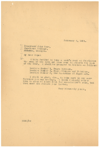 Letter from W. E. B. Du Bois to Atlanta University