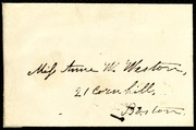 Letter to] Dear Miss Weston [manuscript