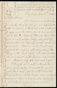 Letter from Lydia Maria Child, Wayland, to Maria Weston Chapman, Jan 11'th,1860