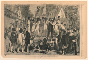 A Slave Auction in the South, from Harper's Weekly, July 13, 1861, p. 442.