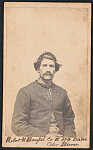 [First Lieutenant Robert Benefield of Co. K, 38th Illinois Infantry Regiment in uniform]