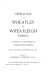 Genealogy of the Wheatley or Wheatleigh family A history of the family in England and America...