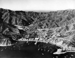 Panoramic view of Avalon Bay and surrounding area