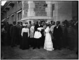Baptism of Louisiana O'Leary, first child born at the Louisiana Purchase Exposition site