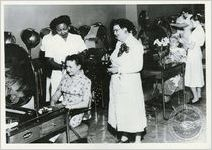 Thumbnail for African American student at beauty school, ca. 1951