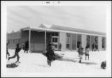 Playing in the Snow at Harrison Elementary School