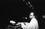 Stevie Wonder plays piano, Los Angeles, 1989