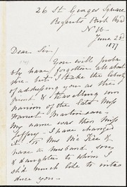 Letter to] Dear Sir [manuscript