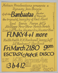 Flier for “Dynasty Jam Boogie” designed by Eddie Ed