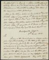 David Brydie Mitchell letter to T.W. Bacot, Bank of South Carolina, 1814