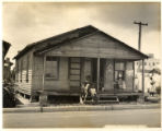 Children on an Overtown porch