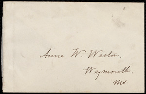 Letter from Samuel May to Anne Warren Weston, [July?]