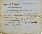 Montgomery County, Alabama Slave Holder Affidavits: November 23, 1860a