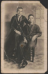 [Two unidentified sailors, African American and white]