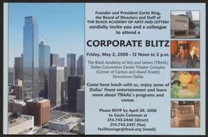 Invitation: Corporate Blitz