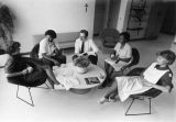 Members of the College of Nursing participate in a conference, circa 1985