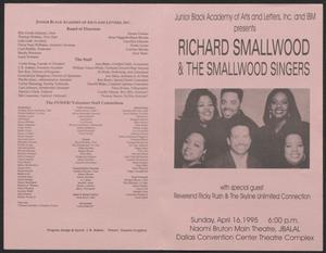 Program: Richard Smallwood & the Smallwood Singers