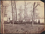 [Brandy Station hospital showing nurse Cornelia Hancock on the extreme right, Virginia]