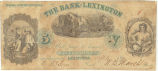 Bank of Lexington five-dollar note, 1861