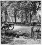 [Charleston, S.C. Blakely guns and ammunition in the Arsenal yard]