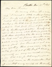 Letter to] My Dear Caroline [manuscript